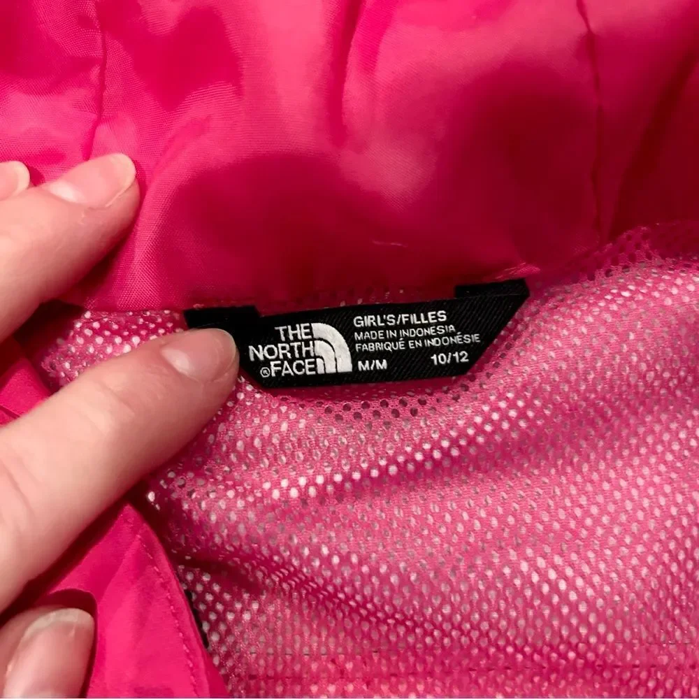 North Face girls Dryvent jacket dark pink medium 10/12 GUC